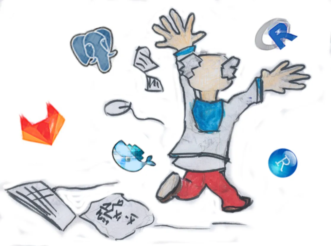 Dr. Egghead panics - too many tools and rabbit holes for him.